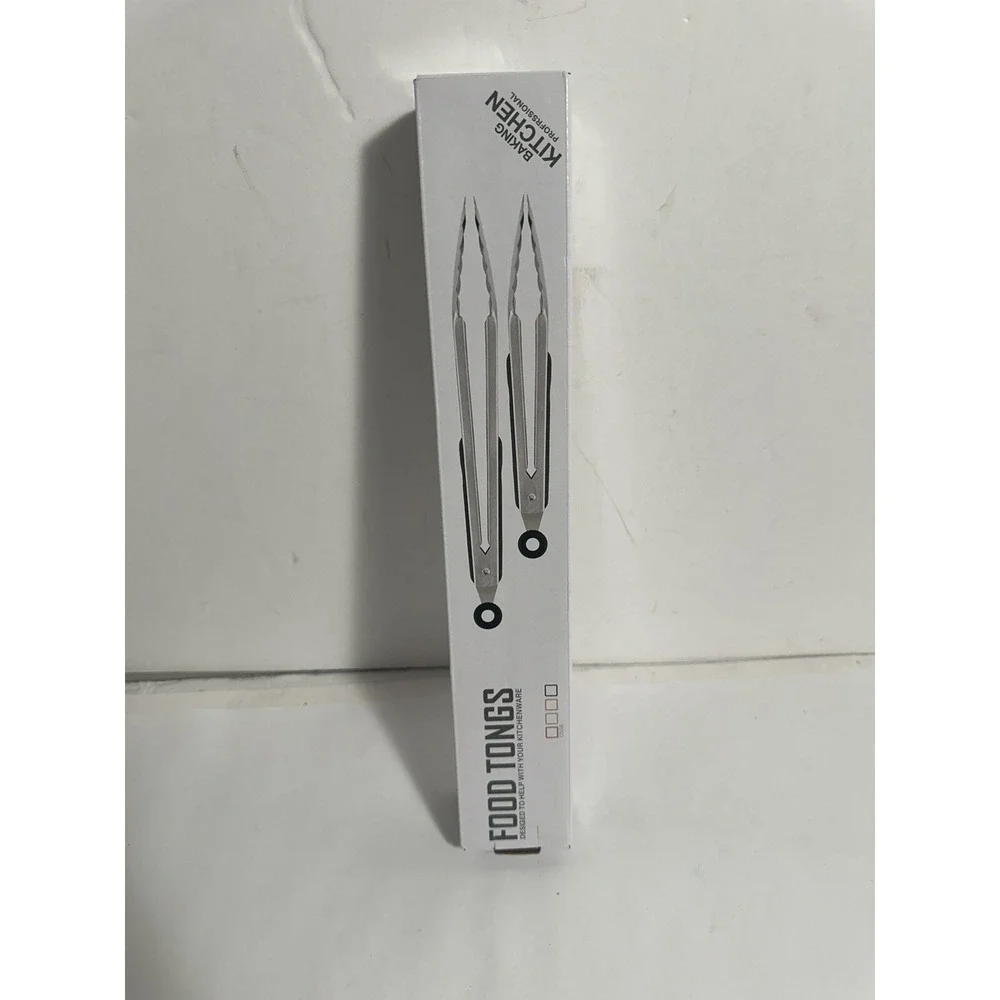Hotec Stainless Steel Kitchen Tongs Set of 2 - 9